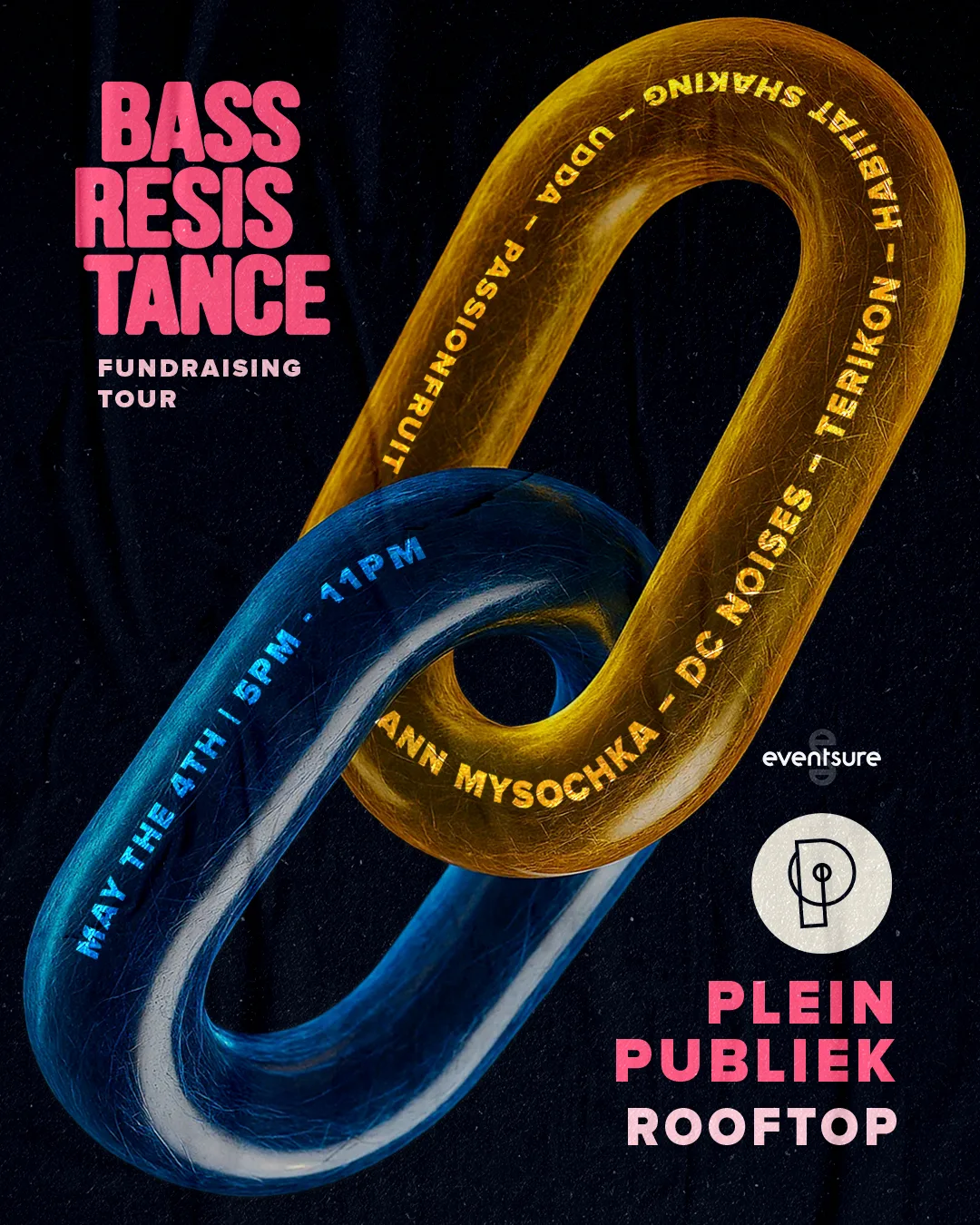 Bass Resistance event poster — Tour Antwerp